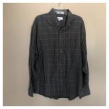 Mens ENRO Non Iron Twill Long Sleeve Button Shirt