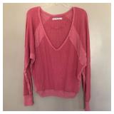 Womens WE THE FREE Long Sleeve V Neck Shirt
