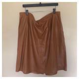 Womens TERRY LEWIS Leather Skirt