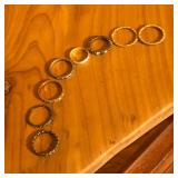 Gold Tone & Silver Tone Mixed Lot Costume Rings