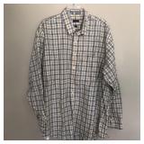 Mens OVERTON Cotton Long Sleeve Button Shirt
