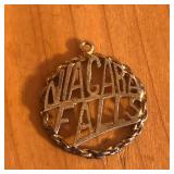 14K Gold Niagara Falls Pendant