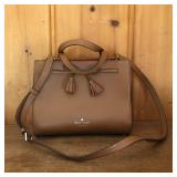 Kate Spade Brown Pebbled Leather Purse Bag