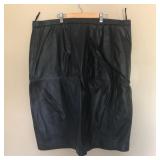 Womens TERRY LEWIS Leather Skirt