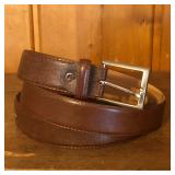 Women's Vera Pelle Brown Leather Belt
