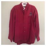 Mens Ohio Sooners Long Sleeve Button Shirt