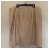 Womens TERRY LEWIS Leather Skirt
