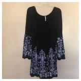 Womens VOILE Long Sleeve Dress