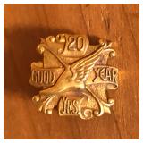 10K Gold Goodyear 20 Year Service Pin