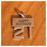 Sterling Silver Happy 21 Birthday Charm