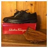 Mens Salvatore Ferragamo Leather Oxford Dress Shoe