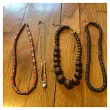 Mixed Lot of 4 Costume Jewelry Necklace