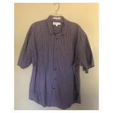Mens ENRO Non Iron Cotton Short Sleeve Shirt