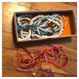 Box Full of Mixed Bead & Shell Necklaces