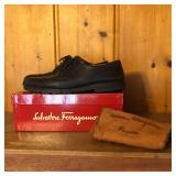 Men's Salvatore Ferragamo Pebbled Leather Shoes