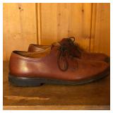 Mens Salvatore Ferragamo Leather Oxford Shoes