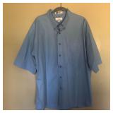 Mens ENRO Non Iron Twill Short Sleeve Button Shirt