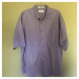 Mens ENRO Non Iron Twill Short Sleeve Button Shirt