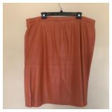 Womens TERRY LEWIS Leather Skirt
