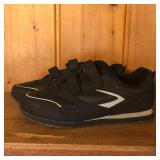 Mens Silver Series Black Velcro Closure Shoes