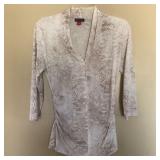 Womens VINCE CAMUTO 3/4 Sleeve Blouse Top