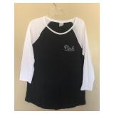 Womens PINK Quarter Sleeve T-Shirt