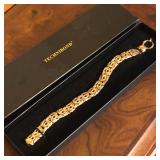 Gold over Sterling Silver Technibond Bracelet