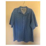 Mens MOJO Polyester Short Sleeve Button Shirt