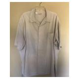 Mens ENRO Silk Short Sleeve Button Shirt