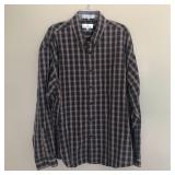 Mens ENRO Pinpoint Long Sleeve Button Shirt