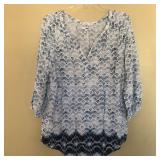 Womens SONOMA Long Sleeve Tie Dye Shirt Top