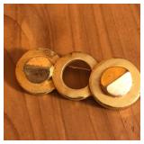 Gold Tone Brooch Pin