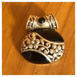 Sterling Silver & Black Onyx Pendant