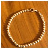 Sterling Silver Bead Beaded Ball Bracelet