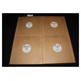 Four 1940s/50s Brunswick Sample copy shellac recor