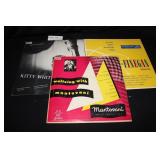 Three 10" records: Kitty White PL 802, the Sauter-