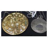 Two sterling necklaces with charms - 50gtw