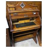 Petite Captains Roll top Desk with four drawer sto