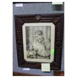 Chinese Smoker pencil in unique carved 3D frame 19