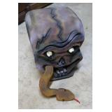 Russo custom 3D mask with snake Brooksville artist