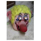 Russo clown foam mask local Brooksville artist