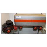 Metal Lumar semi truck & trailer