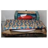 Two toys: Scalex boat in box & Japanese diver dolp