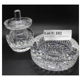 Waterford lidded sugar & ashtray