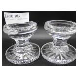 Pair of Waterford candlesticks