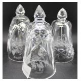 Three Waterford bells: 2002, 2004, * 2000