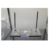 Waterford pen & clock desk set