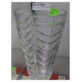 10" H cut crystal vase