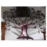Wall mounted tree48 in hi x 60 in w Hammertoned