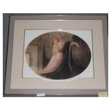 Reposing woman smoking.30x36 in.